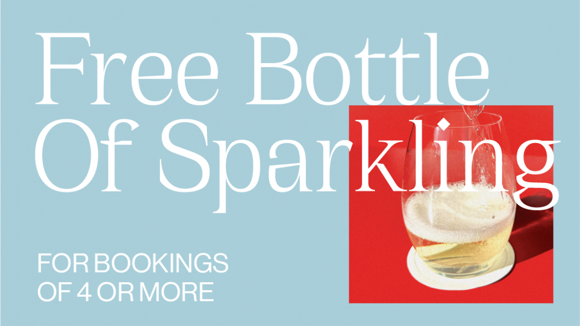 Free bottle of sparkling